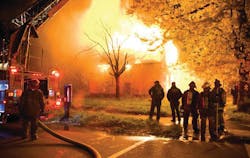 Detroit firefighters battle a blaze on Pennsylvania and Sylvester on Oct. 31. Detroit firefighters battle a blaze on Pennsylvania and Sylvester on Oct. 31.