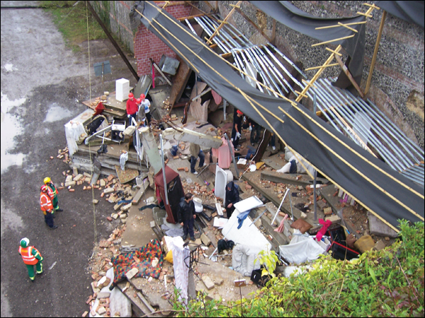 Participants encountered the &ldquo;Widley Cliff Apartments&rdquo; as their first challenge at Exercise Orion.