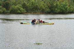 Photo 6. The litter during the descent. Photo 6. The litter during the descent.