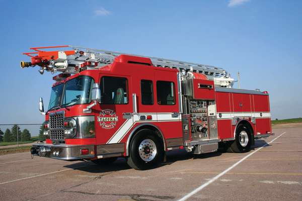 Rosenbauer has developed an apparatus called the Roadrunner, designed primarily as an engine but with the ability to flow water through an elevated master stream and built on an easy-to-maneuver wheelbase.