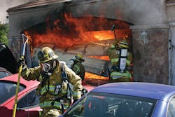 Expect the unexpected when doing truck company work. Los Angeles County, CA, firefighters attacked a fire in a garage under a two-story single-family dwelling, only to find that the home was overcrowded with occupants and the garage had been converted into a living space.