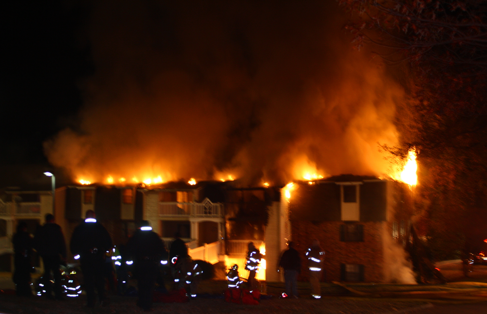 5 apartment units destroyed, 19 units damaged.