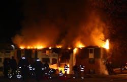 5 apartment units destroyed, 19 units damaged. 5 apartment units destroyed, 19 units damaged.