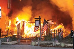 A fire in downtown Gettysburg early Friday morning severely damaged four properties on Chambersburg Street. A fire in downtown Gettysburg early Friday morning severely damaged four properties on Chambersburg Street.