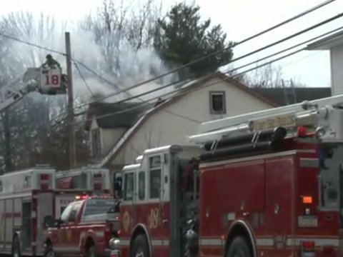 12511 Crews Battle Quakertown, Pa. House Fire Firehouse