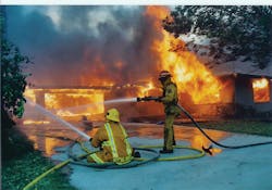Fire behavior in the wildland/urban interface can change rapidly, so tactics must be adjusted accordingly to protect firefighters. Fire behavior in the wildland/urban interface can change rapidly, so tactics must be adjusted accordingly to protect firefighters.
