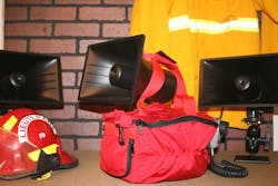 SOUNDCOMMANDER® MC (Mobile Convertible) emergency notification loudspeaker systems from IMLCORP offer deployment options with power and superior voice clarity. SOUNDCOMMANDER® MC (Mobile Convertible) emergency notification loudspeaker systems from IMLCORP offer deployment options with power and superior voice clarity.