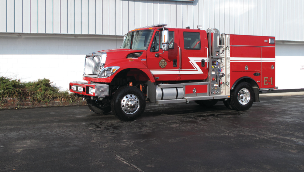 The E-ONE Type III is seen at Firehouse World 2011.