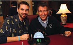 Randolph Mantooth, right, is seen with EMS Squadcast host Tim Perkins, left. Randolph Mantooth, right, is seen with EMS Squadcast host Tim Perkins, left.