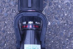 The second item is a suitable means to apply and control the foam stream. This nozzle must be rated at (or above) the flow rating of the eductor. The second item is a suitable means to apply and control the foam stream. This nozzle must be rated at (or above) the flow rating of the eductor.