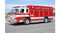 Rescue 2796 is a 2010 Pierce Arrow XT heavy rescue equipped with hand tools, gas-powered saws, hydraulic rescue tools and a full assortment of technical rescue gear.