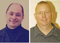 Firefighters Chris Reischl, left, and Robert Mansfield Firefighters Chris Reischl, left, and Robert Mansfield