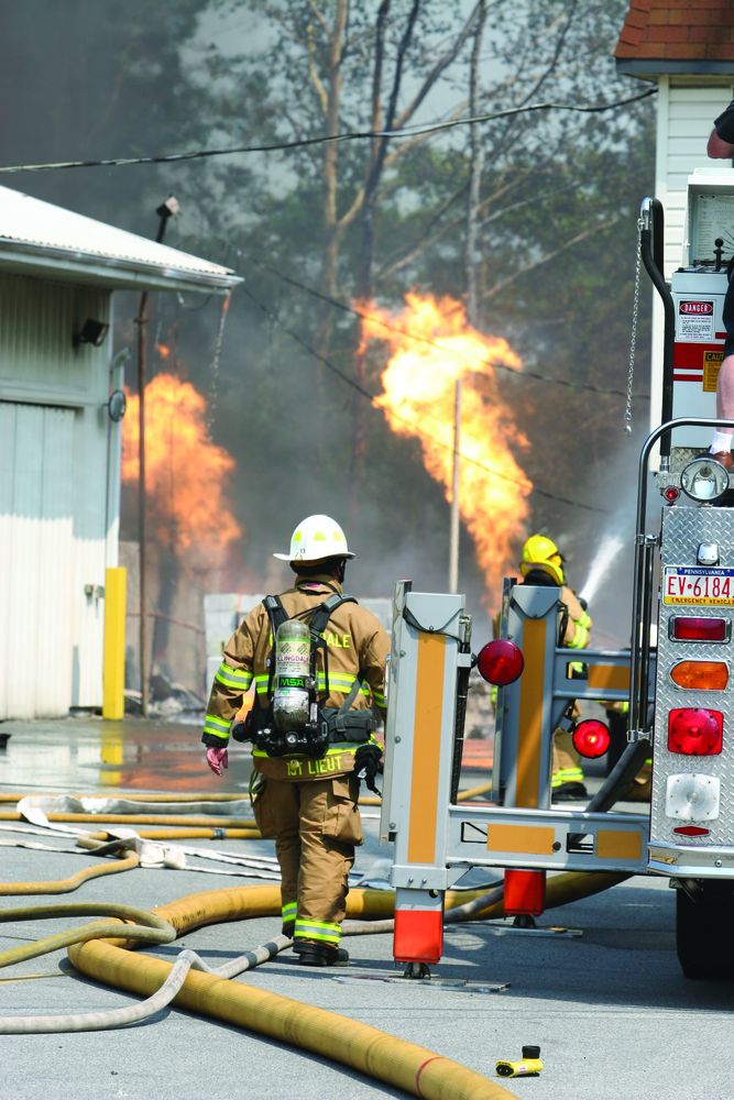 Firefighters should wear their self-contained breathing apparatus (SCBA) during overhaul because of an extreme risk of inhaling ultra-fine particles that can cause cancer, respiratory illness and heart disease.