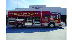 THE TROY, IL, FIRE PROTECTION DISTRICT has taken delivery of an American LaFrance walk-around heavy rescue built on an American LaFrance Metropolitan chassis powered by a 500-hp Cummins ISM engine with an Allison 4000EVS-P transmission. The unit is equipped with a 30-kilowatt Harrison generator and Whelen LED warning lights.