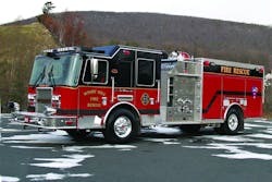 THE WINDY HILL FIRE DEPARTMENT in Florence, SC, has taken delivery of a KME custom pumper built on a KME Predator X-MFD chassis. Components include a 425-hp Cummins ISL engine, Allison 3000EVS transmission, 1,500-gpm Hale Qmax pump, 1,000-gallon poly water tank and Whelen warning lights. THE WINDY HILL FIRE DEPARTMENT in Florence, SC, has taken delivery of a KME custom pumper built on a KME Predator X-MFD chassis. Components include a 425-hp Cummins ISL engine, Allison 3000EVS transmission, 1,500-gpm Hale Qmax pump, 1,000-gallon poly water tank and Whelen warning lights.