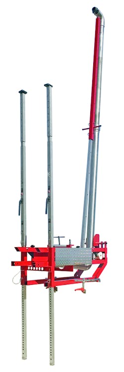 ELKHART BRASS has introduced the HERO Pipe high-rise system, designed to address the unique challenges of fires in skyscrapers and tall buildings beyond the reach of ladder trucks. The system enables firefighters to deliver a high volume of water at the point of attack from the exterior of the floor below. It can be set up for action in as little as three minutes with a two-person team. Once the proper attack points have been determined, the aluminum manifold is secured to the exterior of the floor below the incident. The telescopic waterway is made of anodized aluminum and is capable of delivering large volumes of water. Combined with Elkhart&rsquo;s Sidewinder EXM monitor, a targeted stream can be directed by remote control.