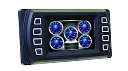 Class 1 has introduced the UltraView line of displays. The UltraView features a fully modular design that allows users to customize more than 100 parameters for electronic engine monitoring and diagnostics. The UltraView is fully Es-Key compatible. It features a bonded LCD screen viewable in direct sunlight. It is fully configurable by the OEM and available in multiple languages. Flexible mounting options include flush mount, rear mount or gimbal mount.