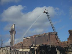 The fire was declared under control 48 hours after the initial alarm. The fire was declared under control 48 hours after the initial alarm.