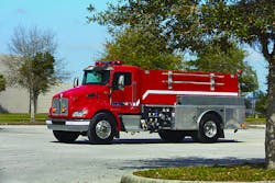 The Crimson Fire Classic Series tanker. The Crimson Fire Classic Series tanker.
