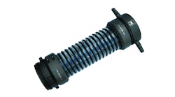 AWG FITTINGS has announced the Flex-Lite lightweight PVC suction hose, designed to be 16% lighter with a 24% tighter bend radius. The clear PVC hose allows for visual indication of water movement. The couplings are made of aircraft aluminum are hard coated to military specifications and can easily be removed in the field with standard Allen wrench. All-metal (no plastic) collars secure the hose and include beveled edges for easy loading into apparatus. Metal roller bearings are in the swivels (no plastic).