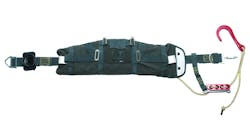 MSA&rsquo;s new, innovative device for emergency egress, the Rescue Belt II System, allows firefighters to rappel to safety should they become trapped in a building&rsquo;s upper level. Rescue Belt II System is compatible with all MSA pouches, including ExtendAire II and Quick-Fill Systems. The rescue belt pouch of Ara-shield construction easily stores 50&rsquo; of MSA 100% Technora/nylon rescue rope, F4 Sterling descender, and Crosby hook. The system meets NFPA 1983-2006 edition for Fire Service Life Safety Rope and System Components.