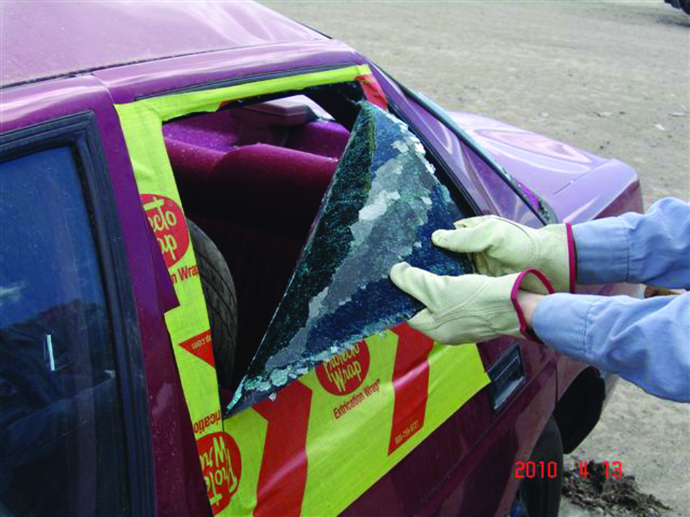 Protecto Wrap Company has redesigned their Protecto Extrication Wrap Rescue Tape to include an Easy Peel Edge Tab to make it easier to deploy in the field. Protecto Extrication Wrap Rescue Tape is a high-performance, self-adhering membrane that protects First Responders as well as collision victims from sharp metal and glass edges. The thin conformable facer allows the user to quickly cover sharp irregular areas that could potentially cause greater injury. Protecto Extrication Wrap can be used to hold broken glass together for safe and efficient removal. Protecto Extrication Wrap adheres to steel, aluminum, glass, vinyl, plastic, wood as well as almost any painted or unpainted surface. The Extrication Wrap is economical and comes in 12&rdquo;x 25&rsquo;and 12&rdquo;x 50&rsquo; rolls. The material is also available in precut 12&rdquo;x 12&rdquo; pads (20 pieces per order).