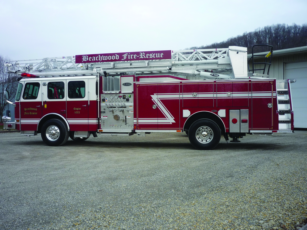 BEACHWOOD, OH, FIRE & RESCUE has taken delivery of an E-ONE HP 78 aerial. The unit features an E-ONE 78-foot ToughTruss extruded-aluminum ladder that exceeds NFPA&rsquo;s 1901 requirements with a 2.5-to-1 structural safety factor. The HP 78 is designed with generous compartment space, ground ladder storage, hosebed and tank size.