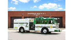 INDEPENDENT HOSE COMPANY NO. 1 in Frederick, MD, has taken delivery of a Seagrave Marauder II custom pumper equipped with a 500-hp Cummins ISM engine, Allison 4000EVS transmission, 1,500-gpm Waterous pump, 750-gallon tank, 15-kilowatt Onan generator and Command Scan light tower.