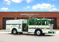 INDEPENDENT HOSE COMPANY NO. 1 in Frederick, MD, has taken delivery of a Seagrave Marauder II custom pumper equipped with a 500-hp Cummins ISM engine, Allison 4000EVS transmission, 1,500-gpm Waterous pump, 750-gallon tank, 15-kilowatt Onan generator and Command Scan light tower. INDEPENDENT HOSE COMPANY NO. 1 in Frederick, MD, has taken delivery of a Seagrave Marauder II custom pumper equipped with a 500-hp Cummins ISM engine, Allison 4000EVS transmission, 1,500-gpm Waterous pump, 750-gallon tank, 15-kilowatt Onan generator and Command Scan light tower.