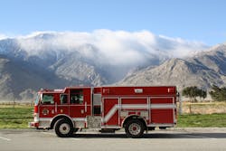 PIERCE MANUFACTURING has introduced a Type 1 wildland/urban interface firefighting vehicle that incorporates the patented Pierce Ultimate Configuration (PUC) technology. The new apparatus offers enhanced emergency response performance in regions where housing is adjacent to undeveloped wildland vegetation. The apparatus features a wheelbase as short as 162 inches as well as high chassis angle of approach and departure for improved maneuverability, and all-wheel drive is available for off-road performance. The vehicle offers 200 cubic feet of storage space for rescue and EMS equipment. The PUC wildland/urban interface vehicle is available on all Pierce custom chassis.
