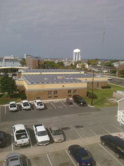 Solar panels should always be considered charged with electrical current. Solar panels should always be considered charged with electrical current.