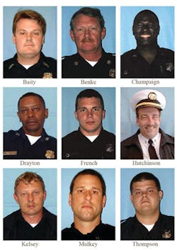 Killed in the June 18, 2007 blaze were Engineer Brad Baity, Capt. Mike Benke, Firefighter Melvin Champaign, Firefighter Earl Drayton, Assistant Engineer Michael French, Capt. Billy Hutchinson, Engineer Mark Kelsey, Capt. Louis Mulkey and Firefighter Brandon Thompson.
