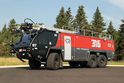This Rosenbauer Panther 6x6 Aircraft Rescue Firefighting vehicle (ARFF) is featured as Sentinel Prime in 'Transformers 3: Dark of the Moon.' This Rosenbauer Panther 6x6 Aircraft Rescue Firefighting vehicle (ARFF) is featured as Sentinel Prime in 'Transformers 3: Dark of the Moon.'
