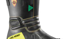HAIX has introduced the Fire Hero Xtreme boot for structural firefighting. Two years in development, the boot is certified to NFPA 1971-2007 and NFPA 1992-2008. It is constructed with HAIX’s new Sun Reflect leather that reduces the heating effect of the leather by direct sunlight while at the same time providing leather that is water resistant and breathable. The boot’s lower 11-inch profile offers an alternate fit for those who are not comfortable wearing a taller 14-inch boot. The new Water Ice Grip System built into the sole ensures extreme slip resistance and optimal performance in water, ice or snow. The Easy Slip Out System is designed with an integrated boot jack for easy and convenient removal of the boot. The CROSSTECH inner liner features the HAIX Secura Liner that will not pull out or wrinkle over time and offers additional protection from chemicals and body fluids.