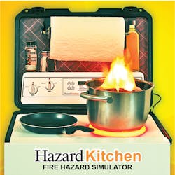 Modeltech Intl. presents its new Hazard Kitchen Stove Top Module training aid. Public education officers could use a portable 1:1-scale training aid with special effects and interactivity to dramatize the teaching process and boost the learning experience. The module also shows what not to do; ie: Never Move a Pot in Flames!