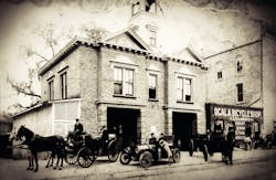 The City of Ocala, FL, Fire Department was established in 1885, when the city’s volunteer firefighters were organized into a career department. This photo taken in 1915 shows the department’s first motorized apparatus, a chief’s buggy. The following year, all fire apparatus were motorized and the fire horses were given to the Sanitation Department to pull garbage wagons. The City of Ocala, FL, Fire Department was established in 1885, when the city’s volunteer firefighters were organized into a career department. This photo taken in 1915 shows the department’s first motorized apparatus, a chief’s buggy. The following year, all fire apparatus were motorized and the fire horses were given to the Sanitation Department to pull garbage wagons.