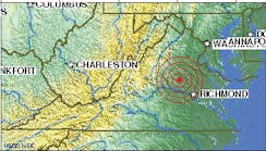 The epicenter of the earthquake was located in Louisa County, VA.