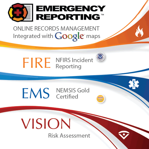 Emergency Reporting is a powerful web-based service where first responders access fire, EMS and risk assessment reporting and records management services to enter incident reports, manage resources and more. The company has introduced its Google Maps Integration! Map Incidents, Hydrants and Occupancies; use advanced filtering to pinpoint incidents by type.