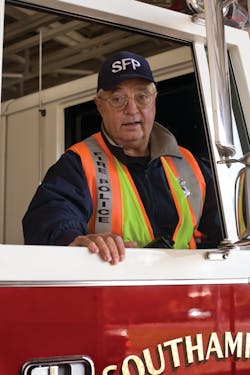 Fred Andrews of the Southampton, NY, Fire Department