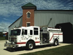 Engine 371 is equipped with a Genesis gas powered simo pump and combo tool, cribbing, two saws, electric fan, Extend-a-gun master stream, 5&apos; LDH hose, RIT pack, among many other tools and equipment. It responds on all fires and auto accidents in the district.