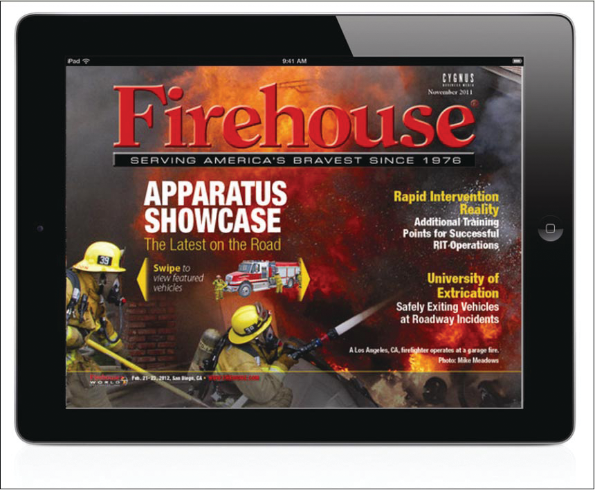 The Firehouse iPad app launches Nov.15, 2011.