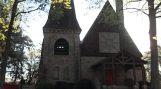 Photo 1. Older houses of worship may be type IV, with brick and heavy timber for structural supporting members.