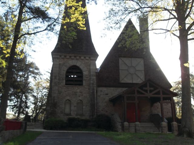 Photo 1. Older houses of worship may be type IV, with brick and heavy timber for structural supporting members.