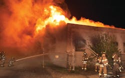 FORT WORTH, TX, NOV. 3, 2011 &ndash; An early-morning fire fanned by high winds and low water pressure hampered firefighters as they battled a fire in a warehouse.