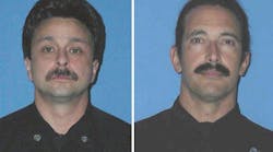 Lt. Vincent A. Perez, left, and Firefighter/Paramedic Anthony M. Valerio