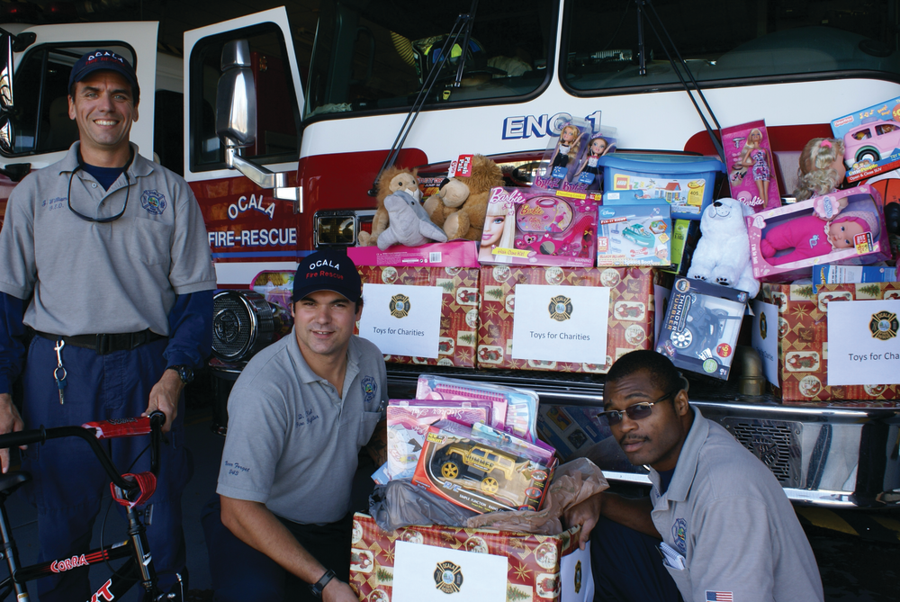 Ocala firefighters Jim Williams, Daniel Kiel and Ken Thomas Jr.