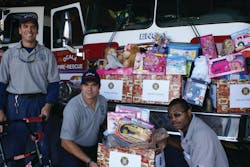 Ocala firefighters Jim Williams, Daniel Kiel and Ken Thomas Jr.