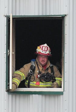 This photo of Lieutenant Keith Rankin of the Lancaster Township, PA, Fire Department was taken about 20 minutes before he collapsed and died during a live-burn exercise in September 2011. This photo of Lieutenant Keith Rankin of the Lancaster Township, PA, Fire Department was taken about 20 minutes before he collapsed and died during a live-burn exercise in September 2011.