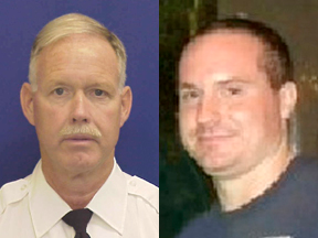 Lt. Robert Neary, left, and Firefighter Daniel Sweeney