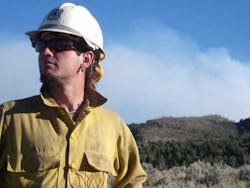 Bureau of Land Management Firefighter Caleb Hamm